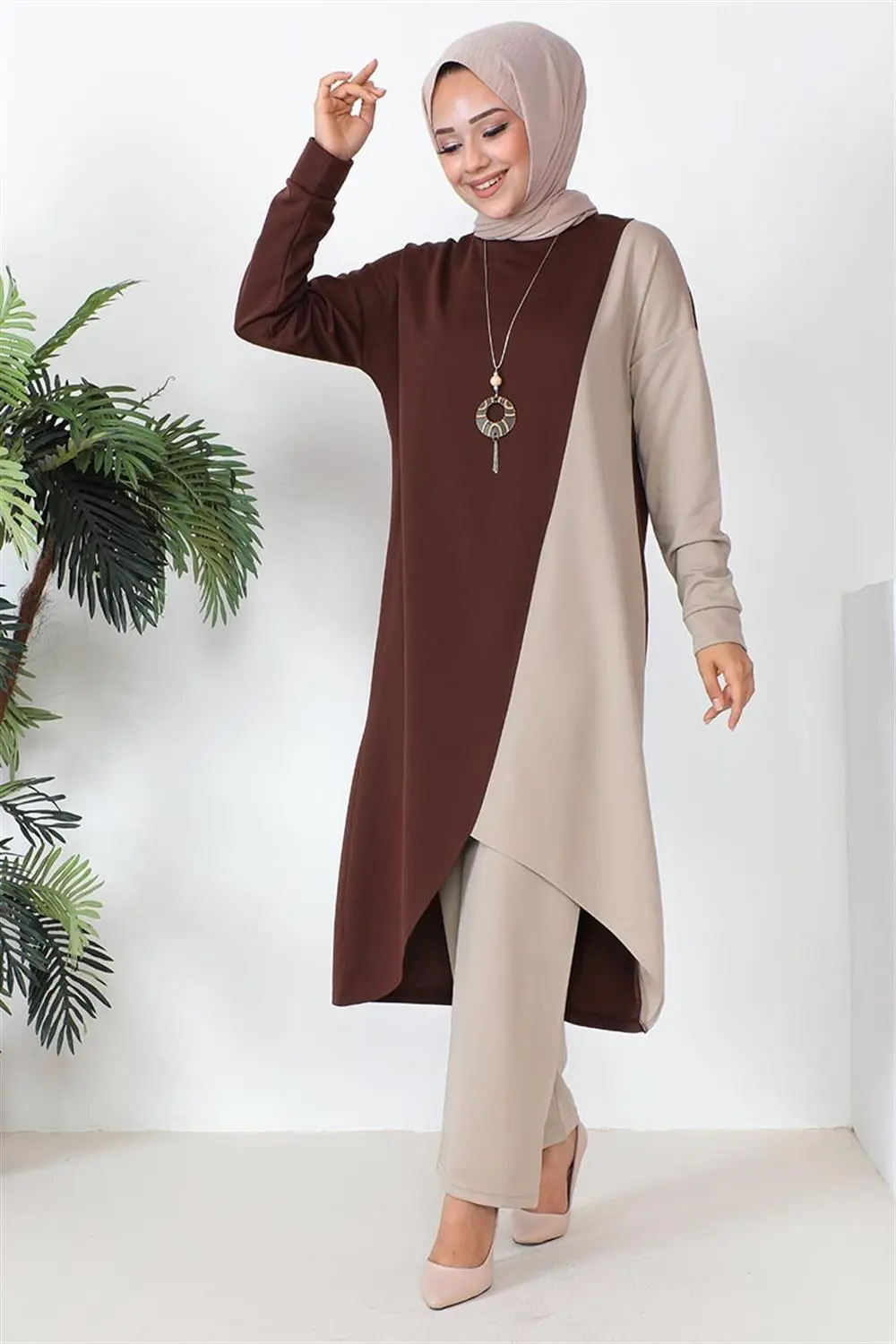 Two Color Long Double Suit-detail