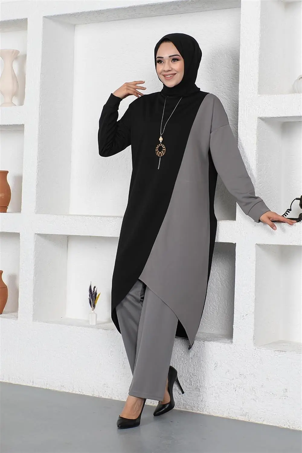 Two Color Long Double Suit-detail