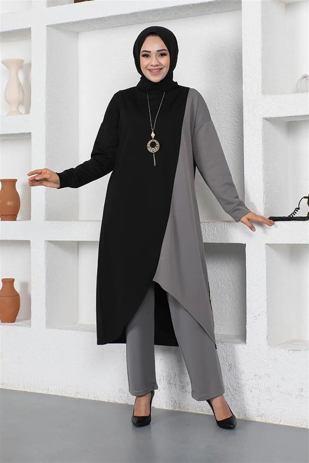 Two Color Long Double Suit-detail