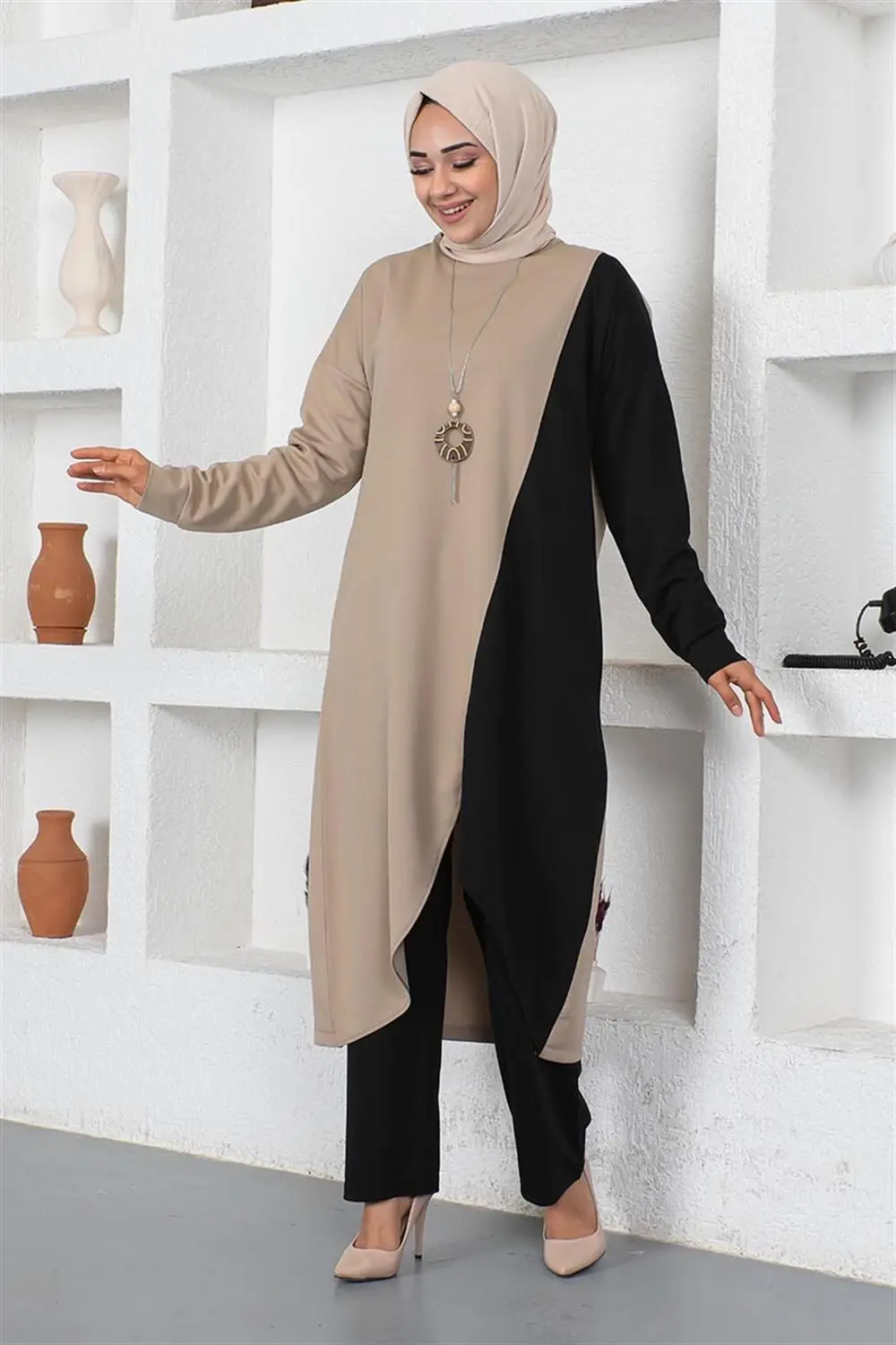 Two Color Long Double Suit-detail