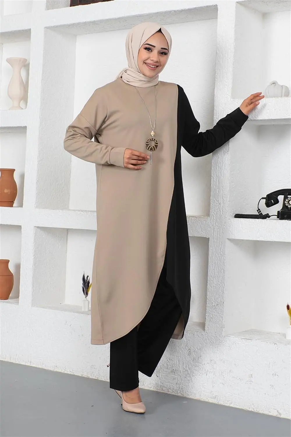 Two Color Long Double Suit-detail