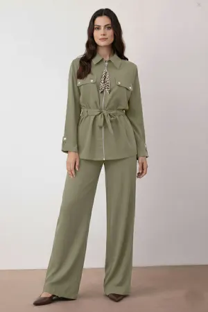 Two-piece Set With Scarf