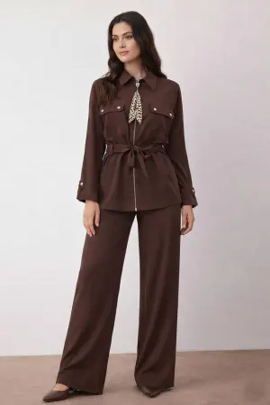 Two-piece Set With Scarf