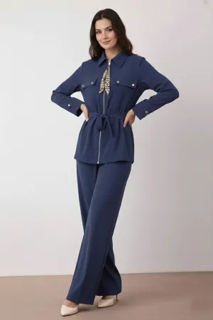 Two-piece Set With Scarf