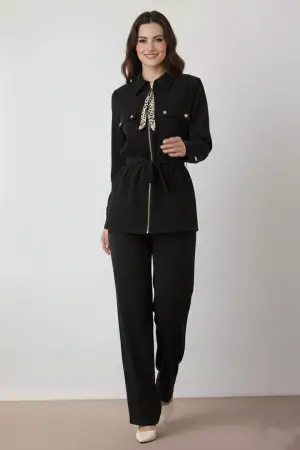 Two-piece Set With Scarf