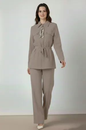 Two-piece Set With Scarf