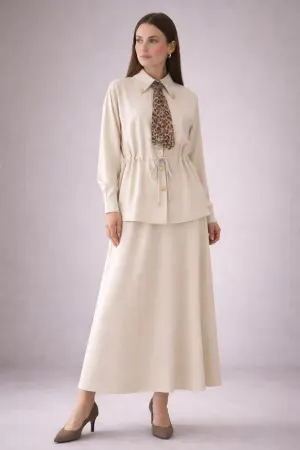 Two-piece Set With Scarf