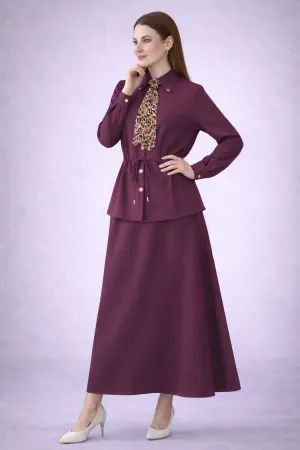 Two-piece Set With Scarf