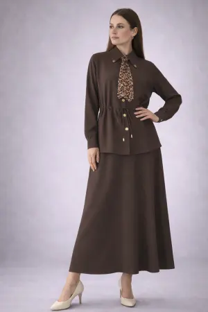 Two-piece Set With Scarf