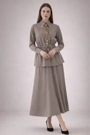Two-piece Set With Scarf