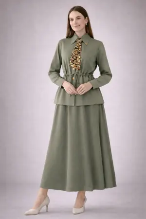 Two-piece Set With Scarf