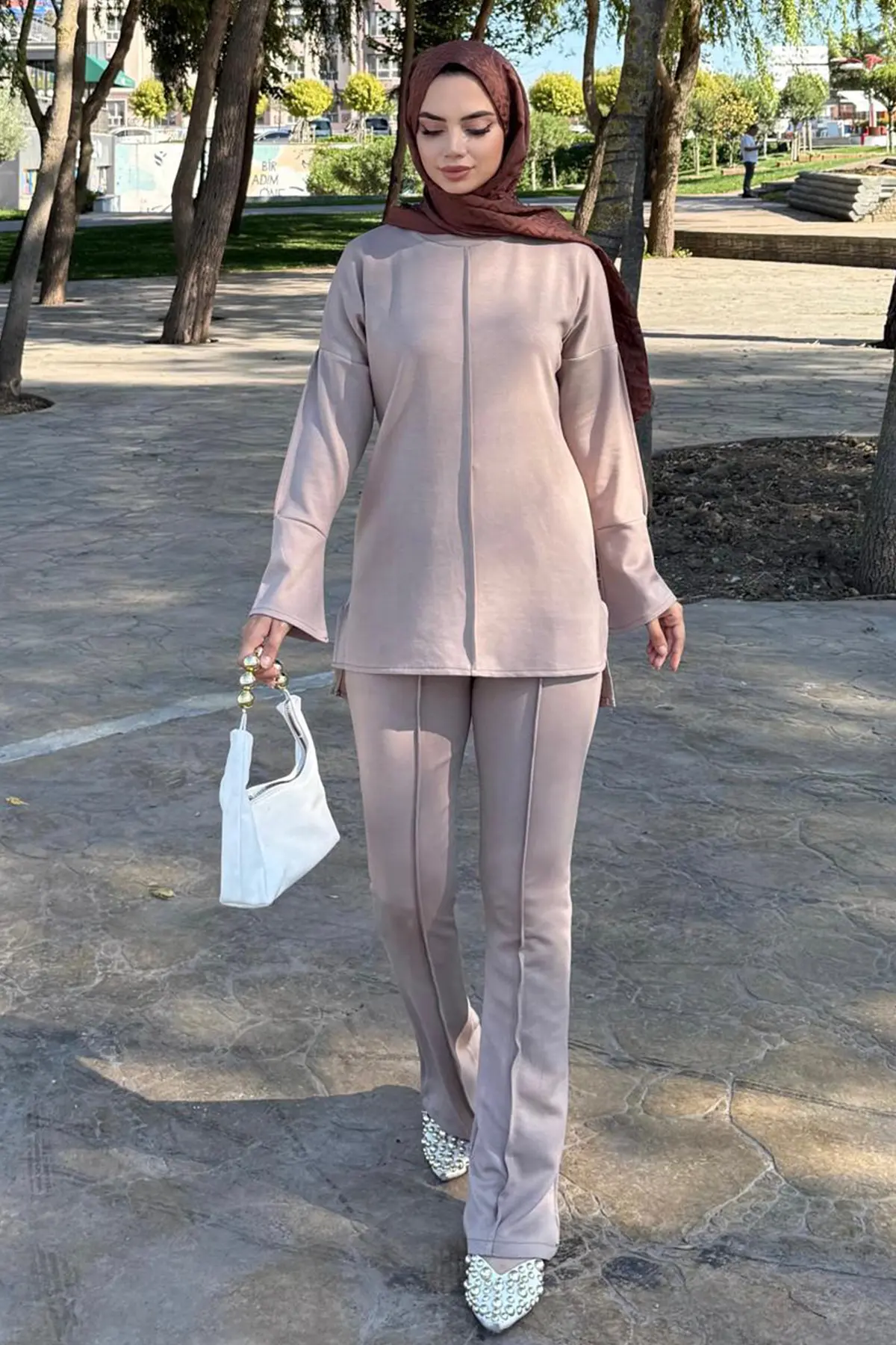 Two-piece Set With Stitching Detail