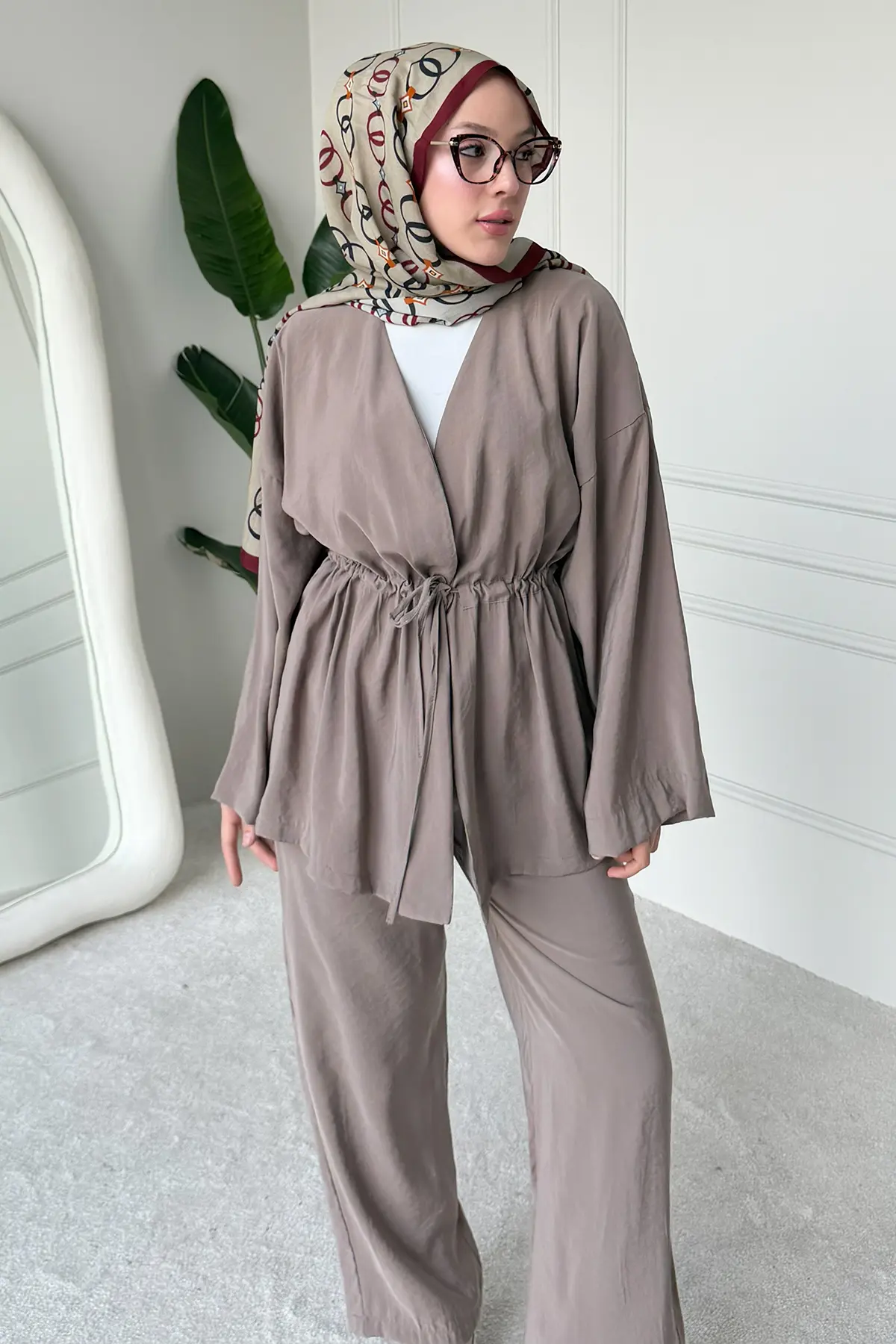 Two-piece Set With Tie-detail