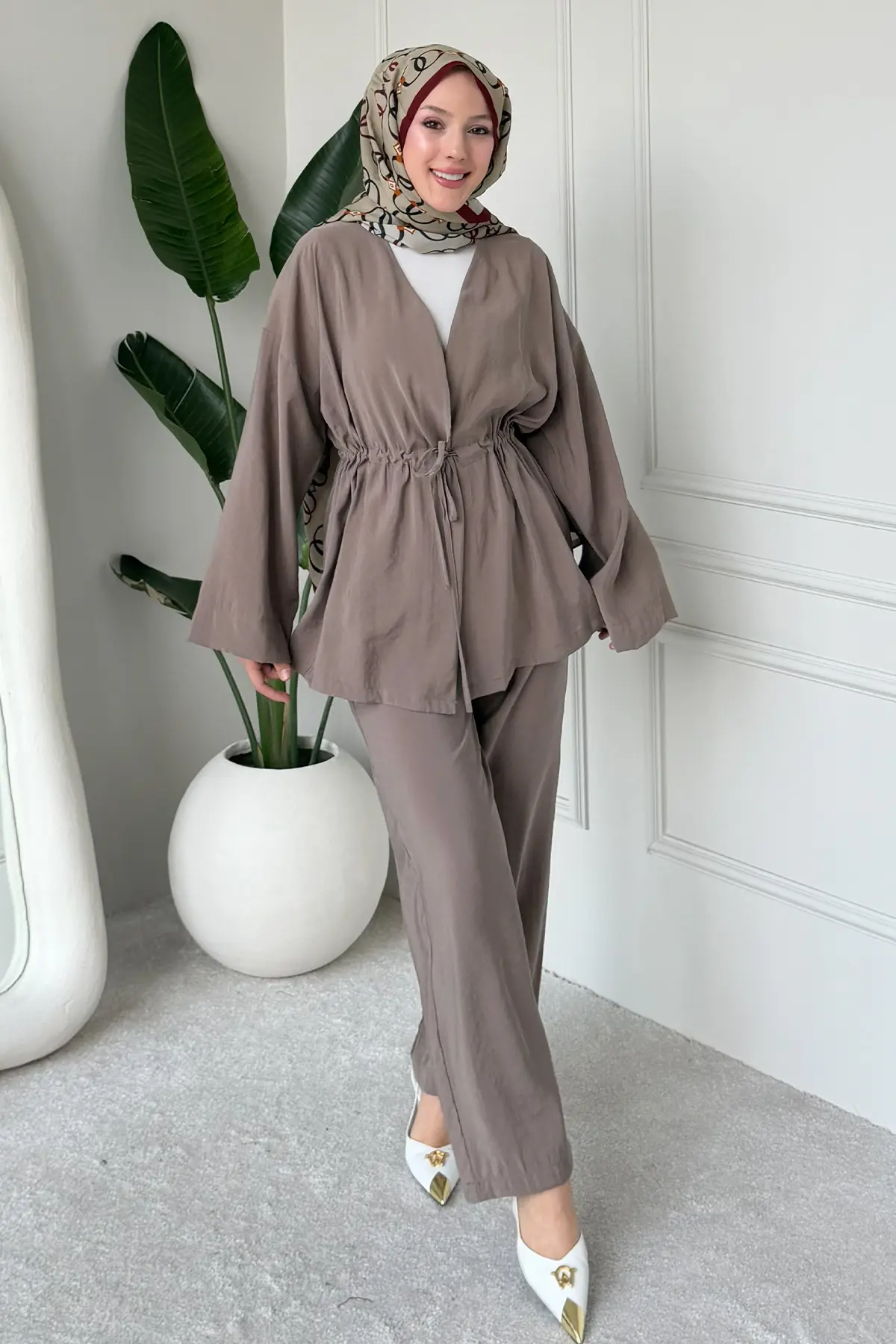 Two-piece Set With Tie-detail