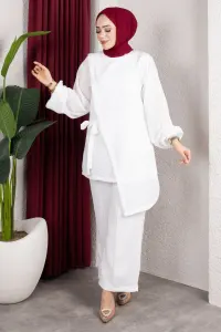Two-piece Set With Waist Tie