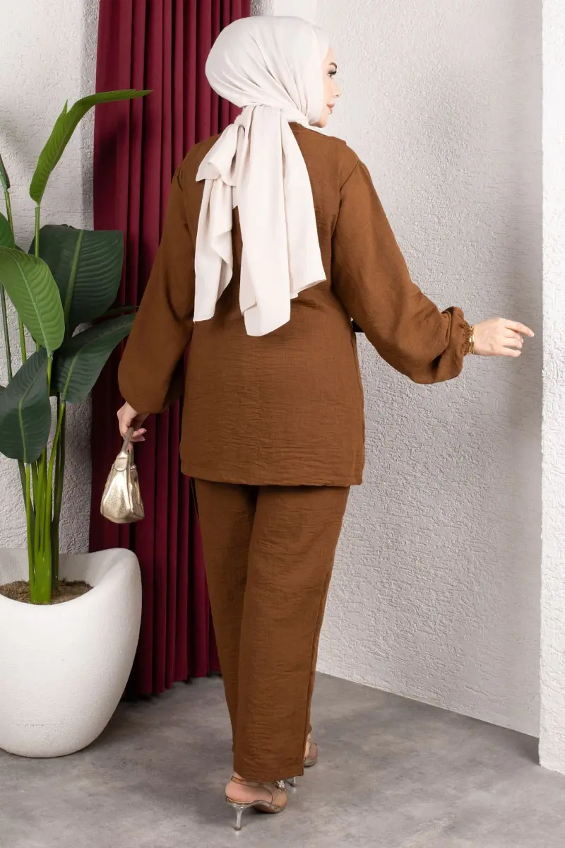 Two-piece Set With Waist Tie-detail