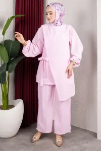 Two-piece Set With Waist Tie