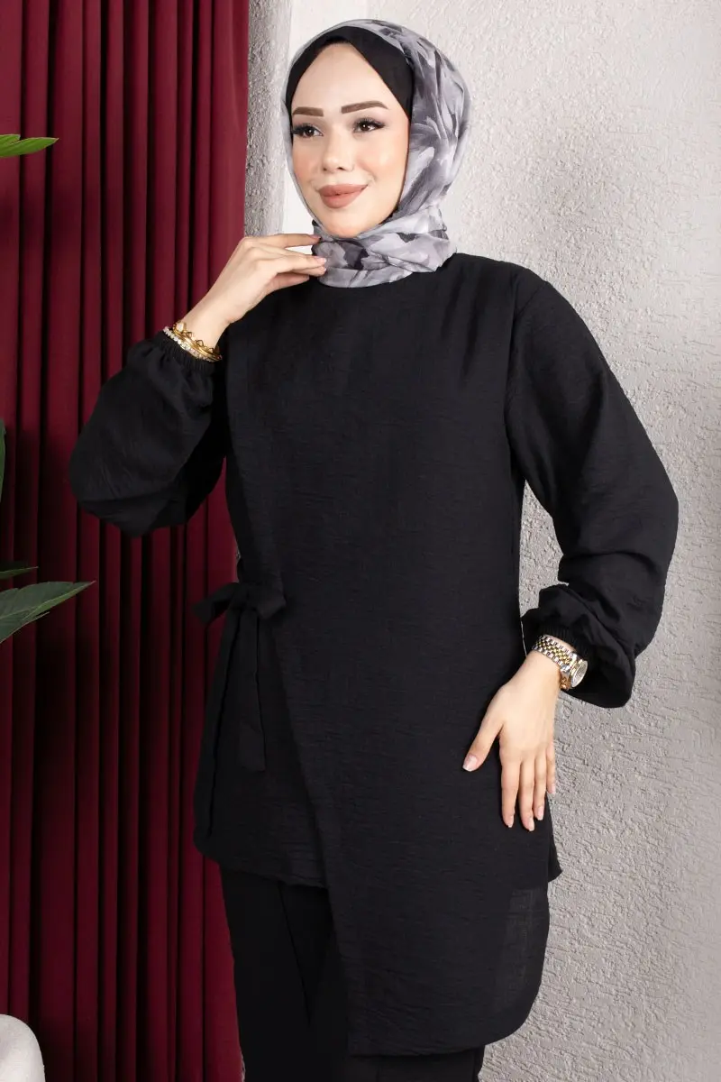 Two-piece Set With Waist Tie-detail