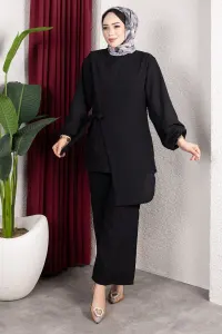 Two-piece Set With Waist Tie