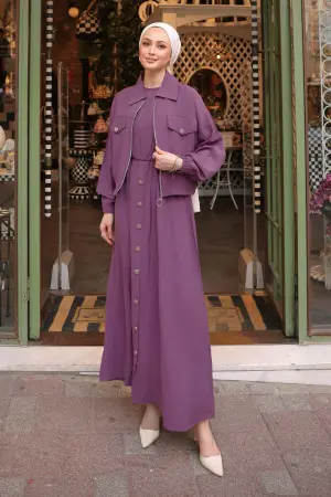 Vest Dress With Jacket