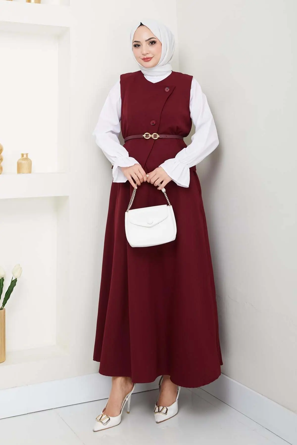 Vest Skirt Suit