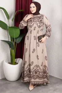 Viscose Dress With Elastic Waist