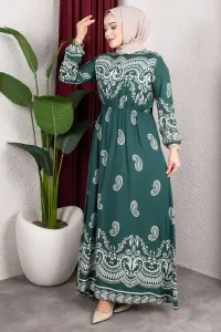 Viscose Dress With Elastic Waist