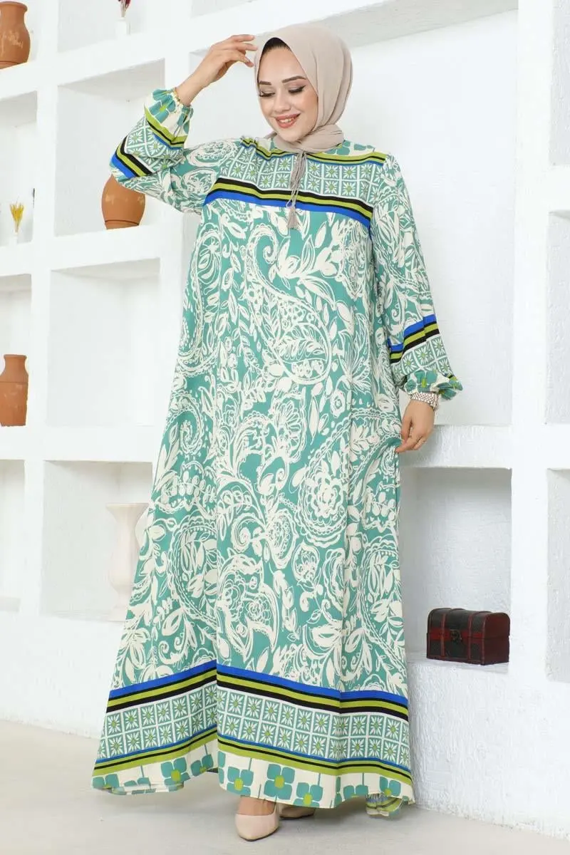 Viscose Dress With Tassel Detail-detail