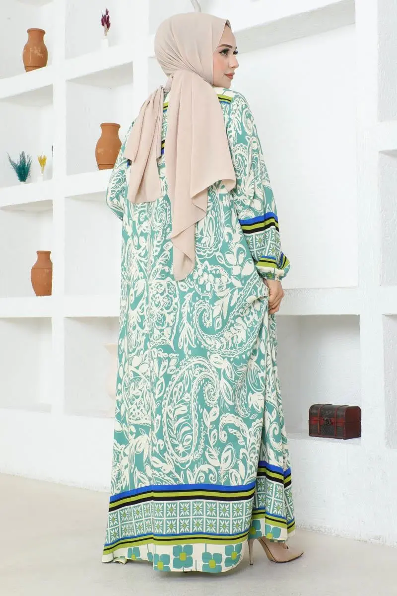 Viscose Dress With Tassel Detail-detail