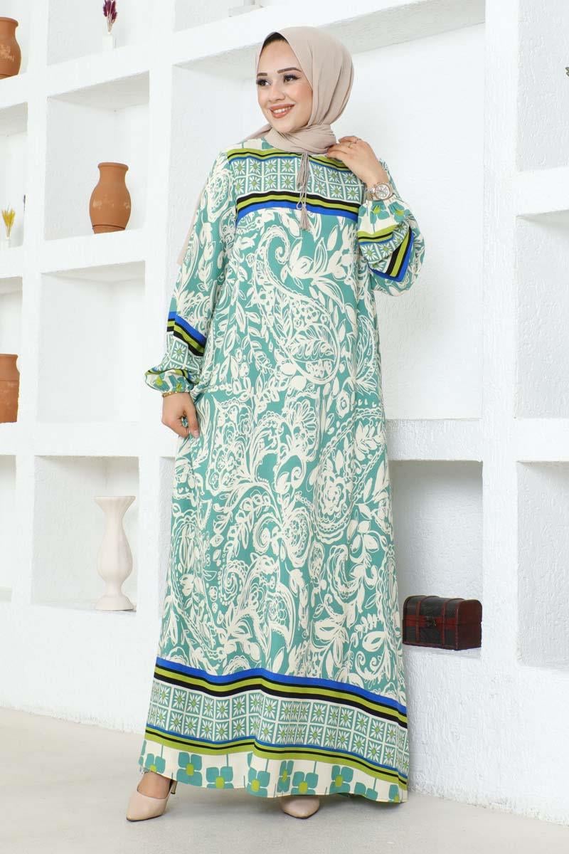 Viscose Dress With Tassel Detail