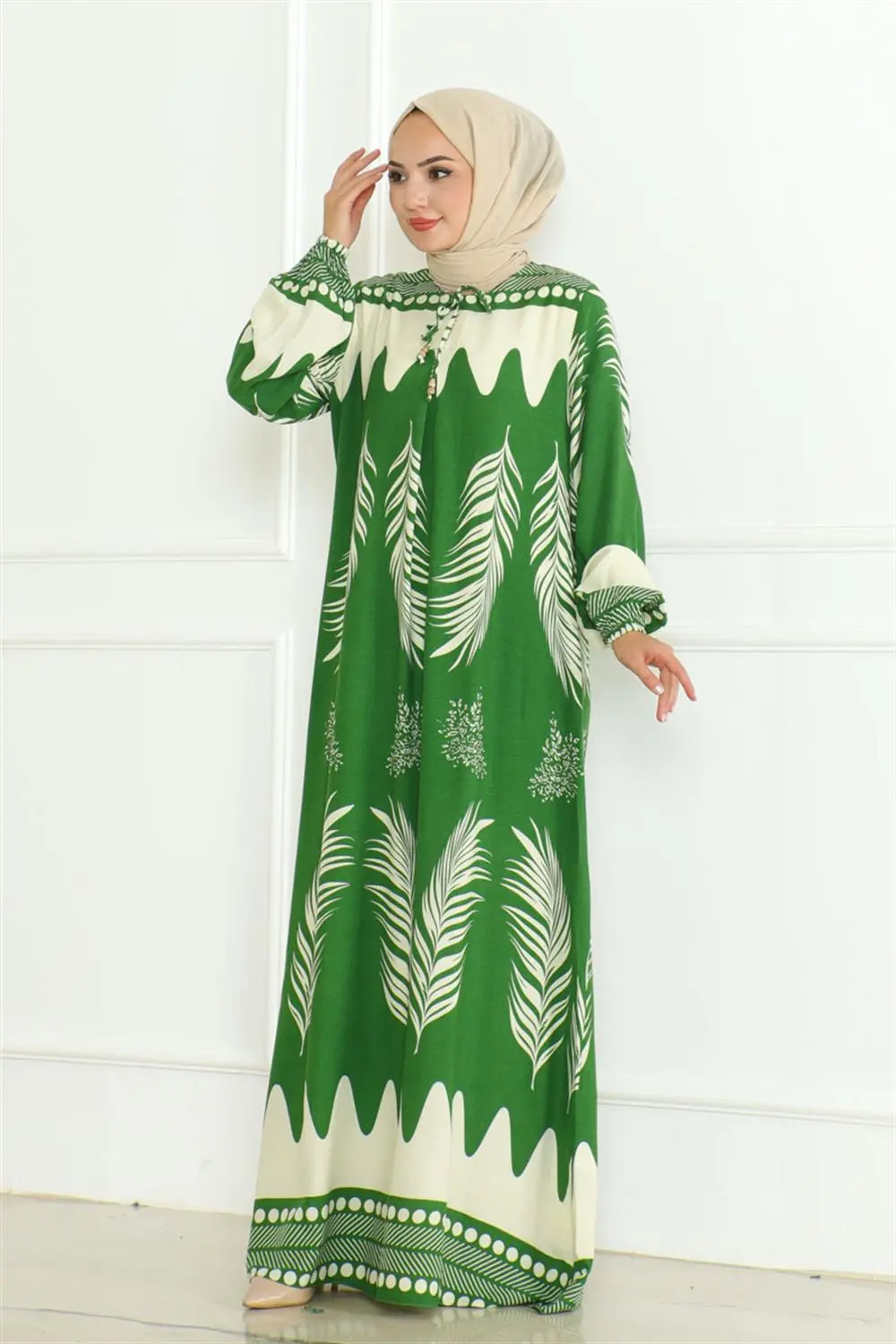 Viscose Dress With Tie Collar-detail