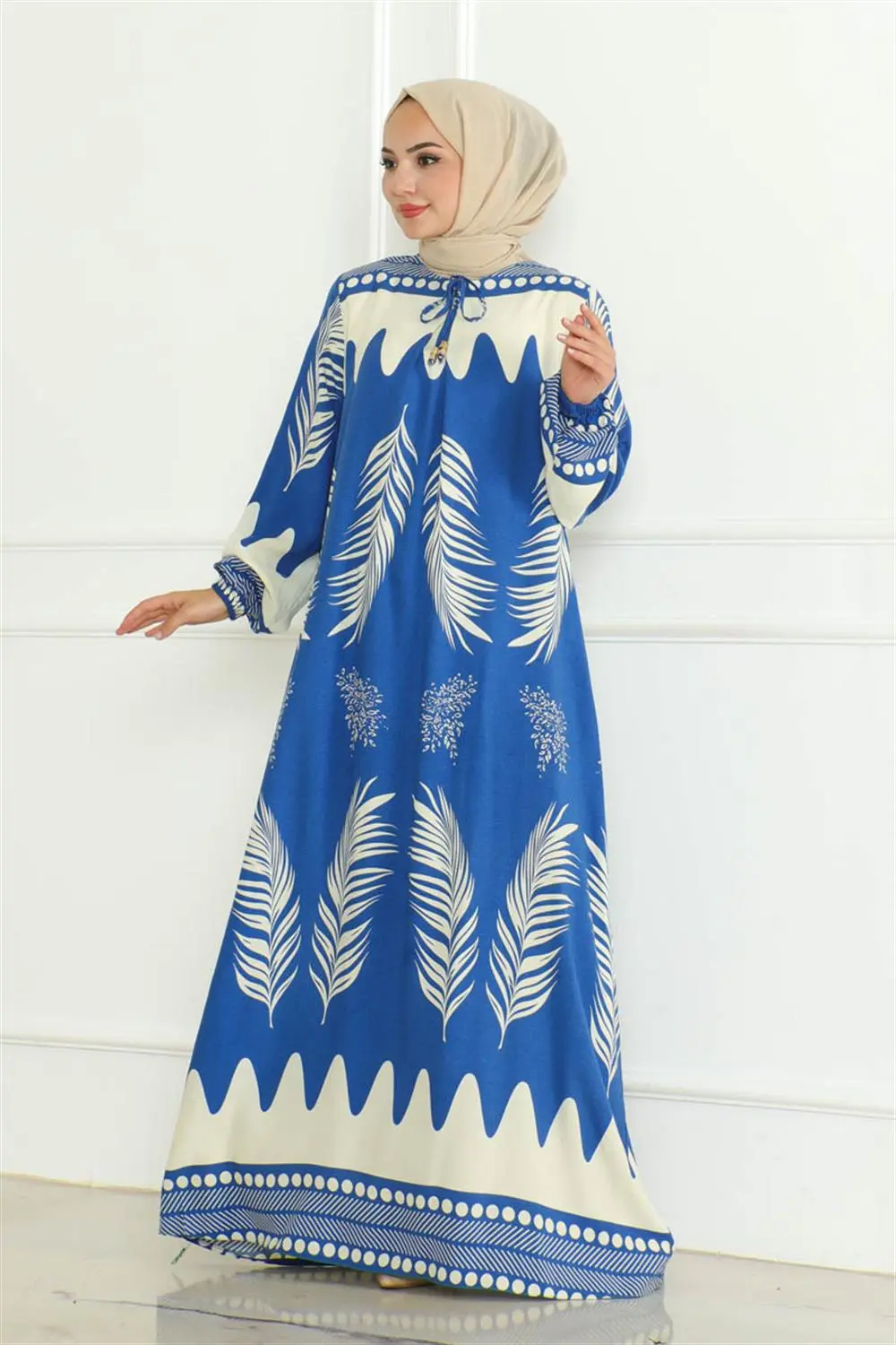 Viscose Dress With Tie Collar-detail