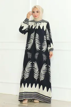 Viscose Dress With Tie Collar