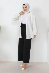 Waist-tied Wide Leg Trousers