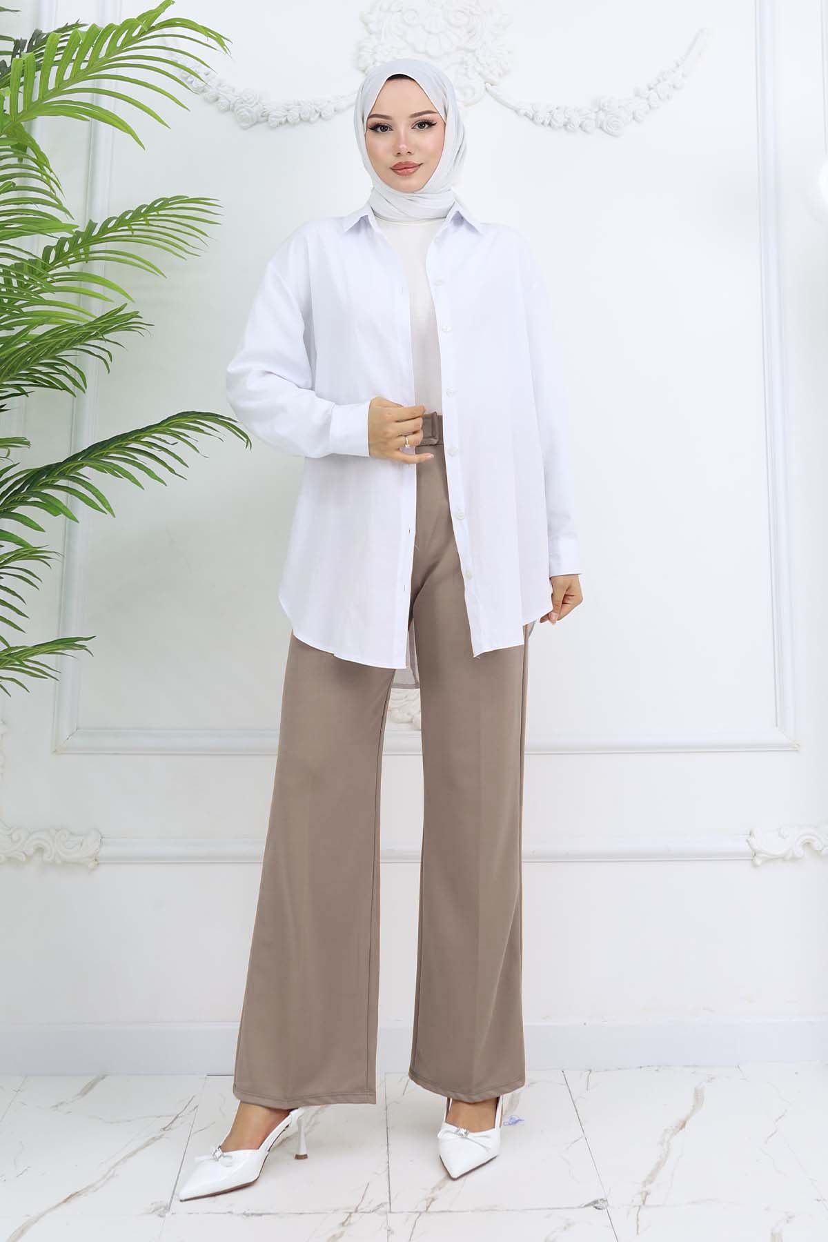 Wide Leg Palazzo Trousers