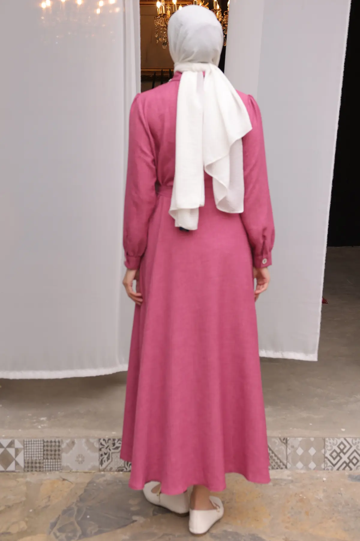 Women's Beaded Detailed Dress-detail