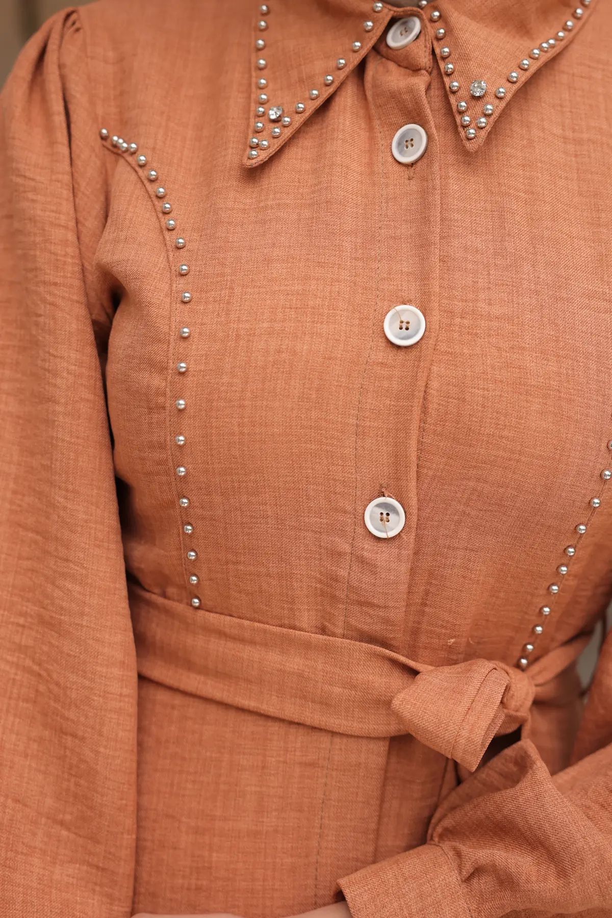 Women's Beaded Detailed Dress-detail