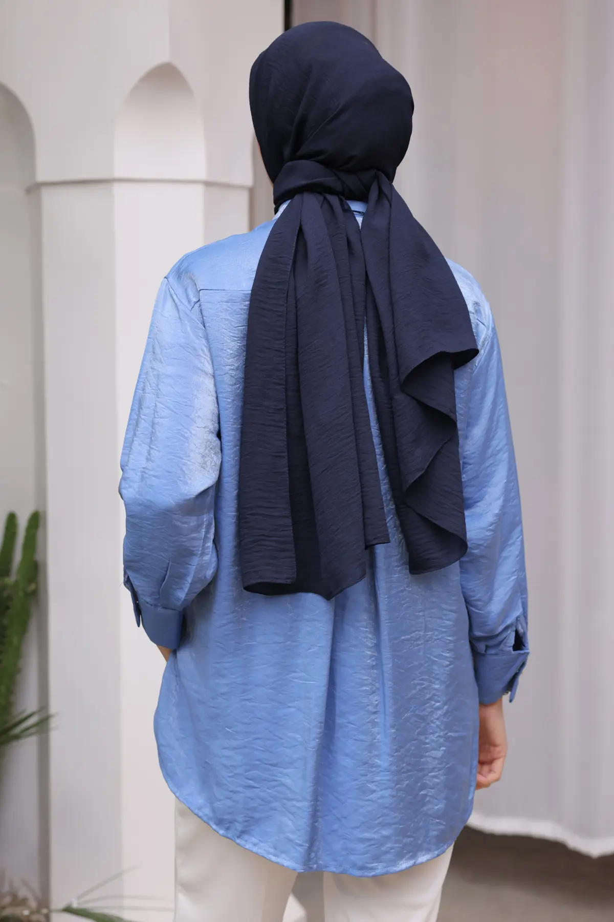 Women's Big Pocket Detailed Shirt-detail