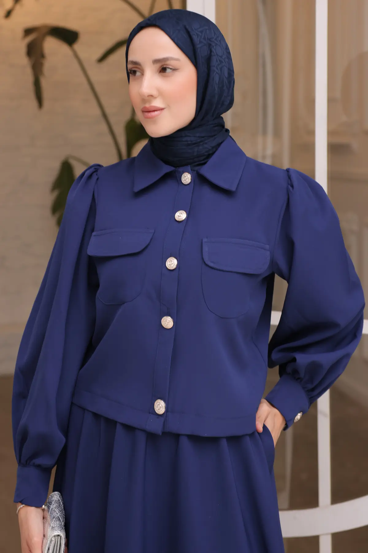 Women's Skirted Hijab Suit-detail