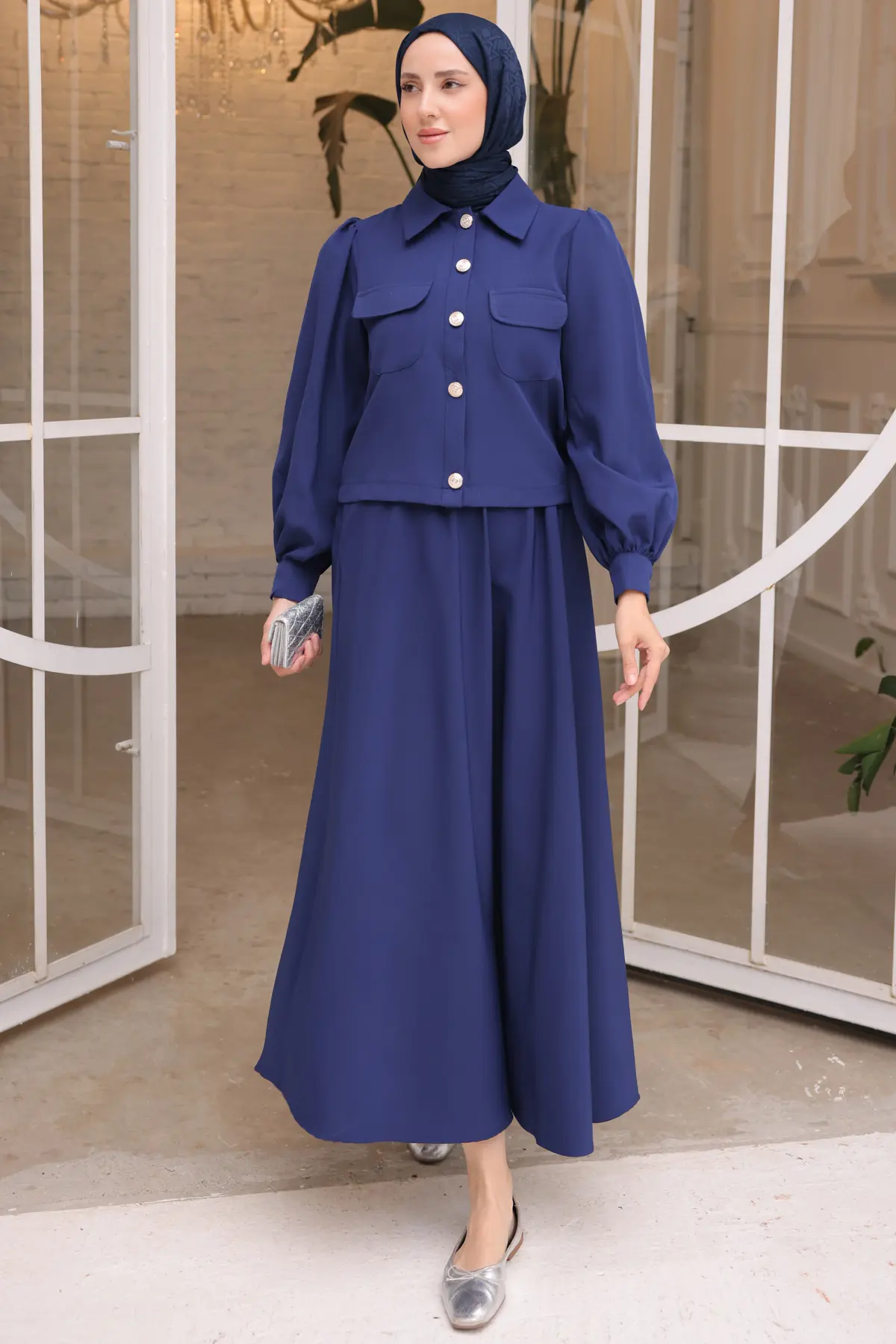 Women's Skirted Hijab Suit-detail