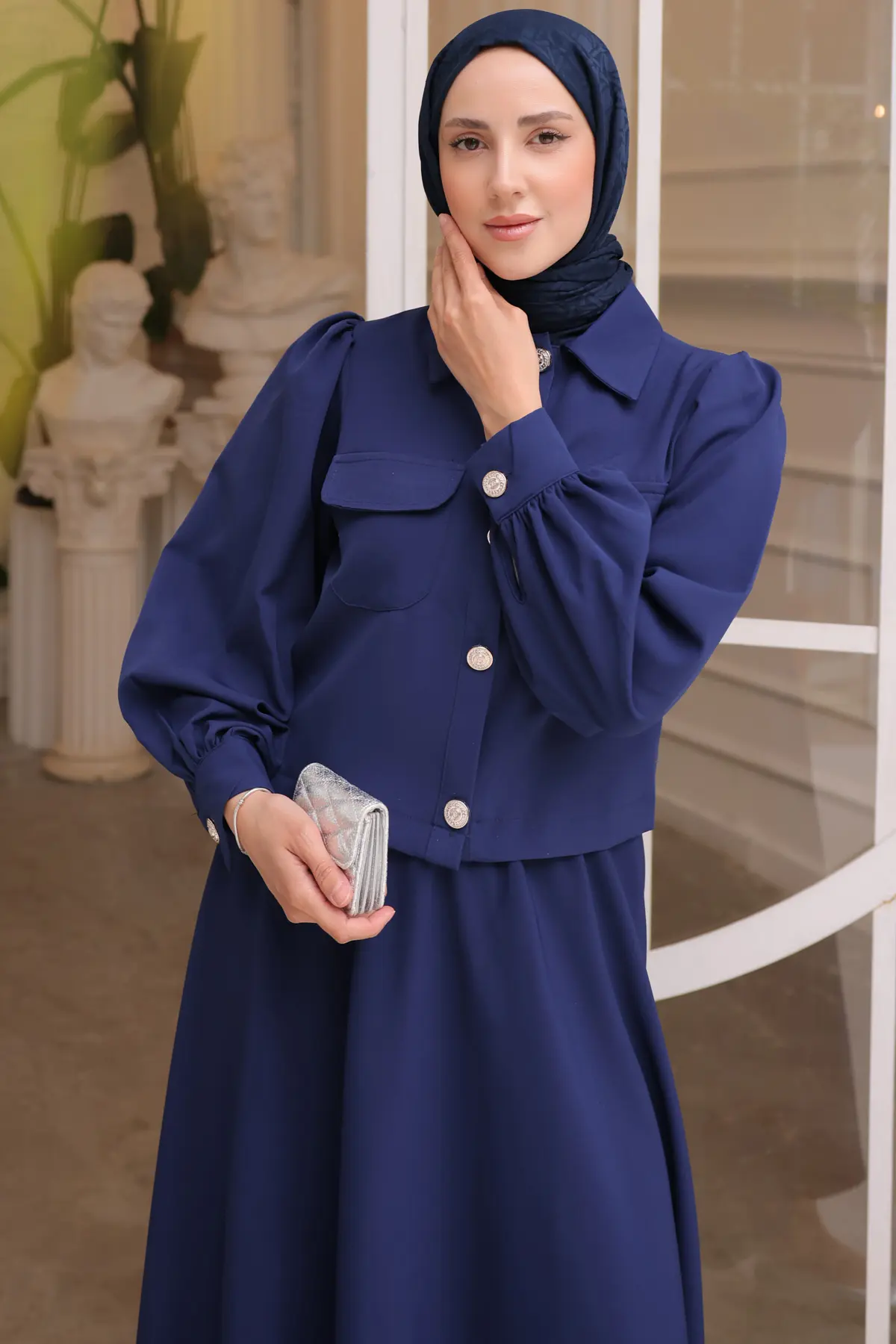 Women's Skirted Hijab Suit-detail
