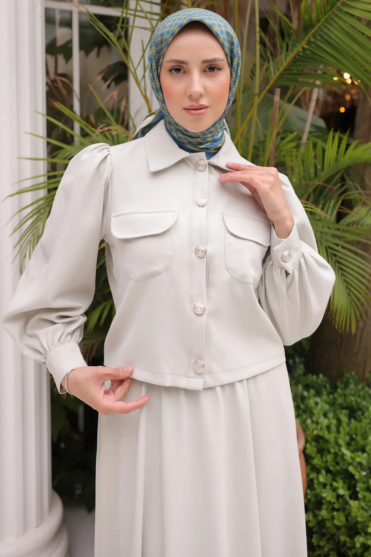 Women's Skirted Hijab Suit-detail
