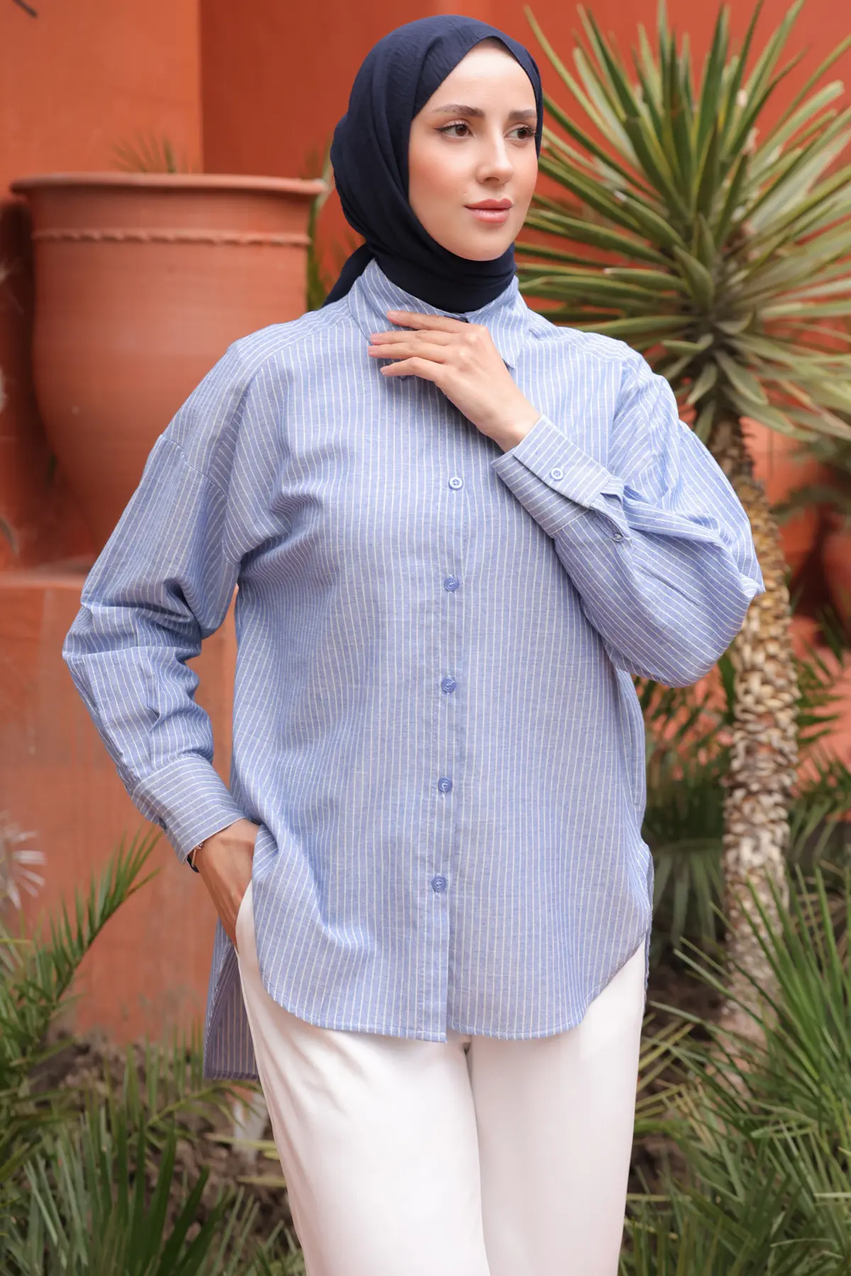 Women's Striped Shirt-detail