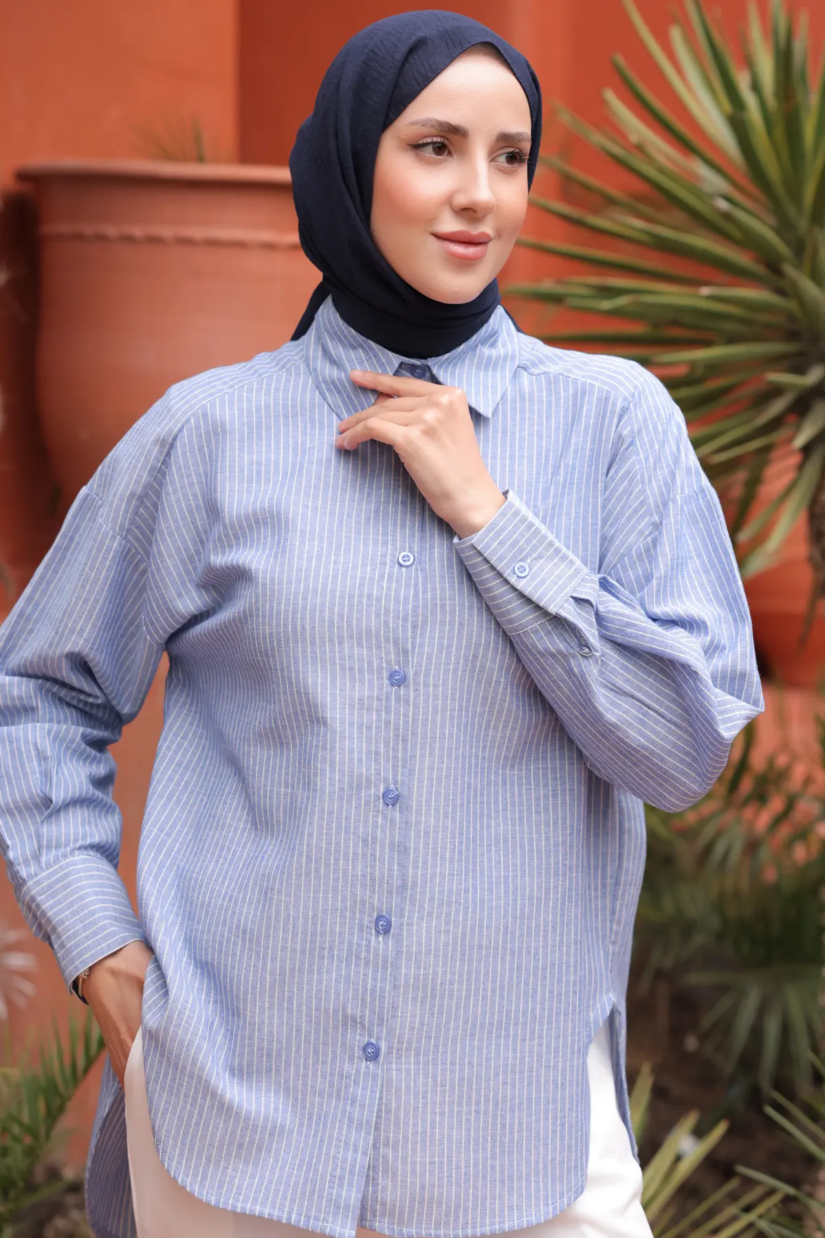 Women's Striped Shirt-detail