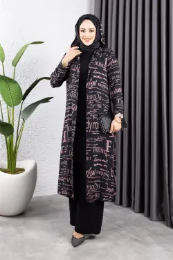 Written 3-piece Hijab Set