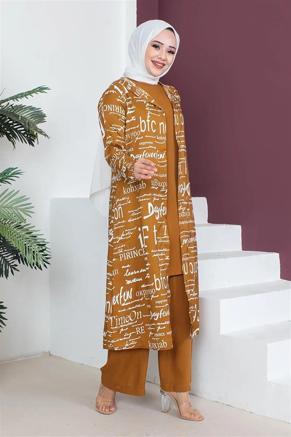 Written 3-piece Hijab Set-detail