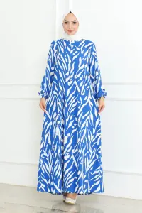 Zebra Pattern Hijab Dress