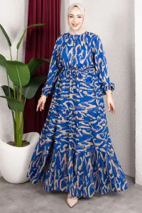 Zebra Pattern Viscose Dress